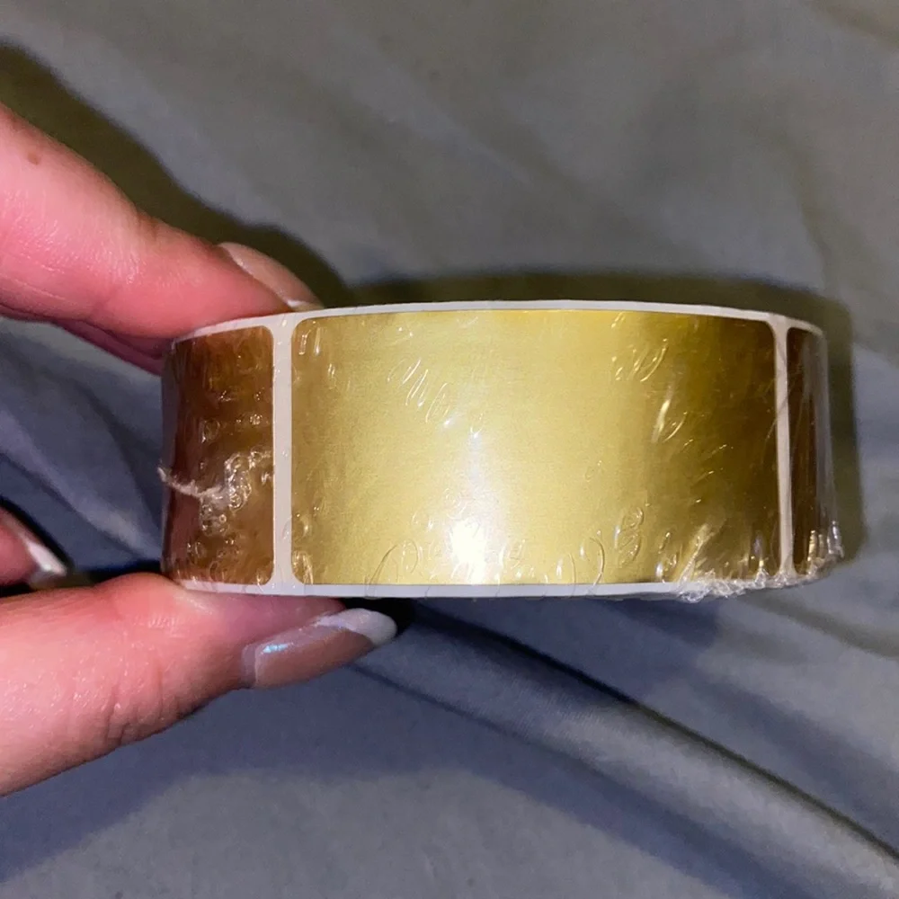 metallic gold stickers